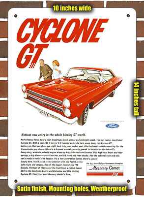 Metal Sign - 1966 Mercury Comet Cyclone GT- 10x14 inches