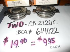 2 (two) GREEN CB2120C = BCA #614022 ~CLUTCH RELEASE BEARINGS~MADE IN USA~