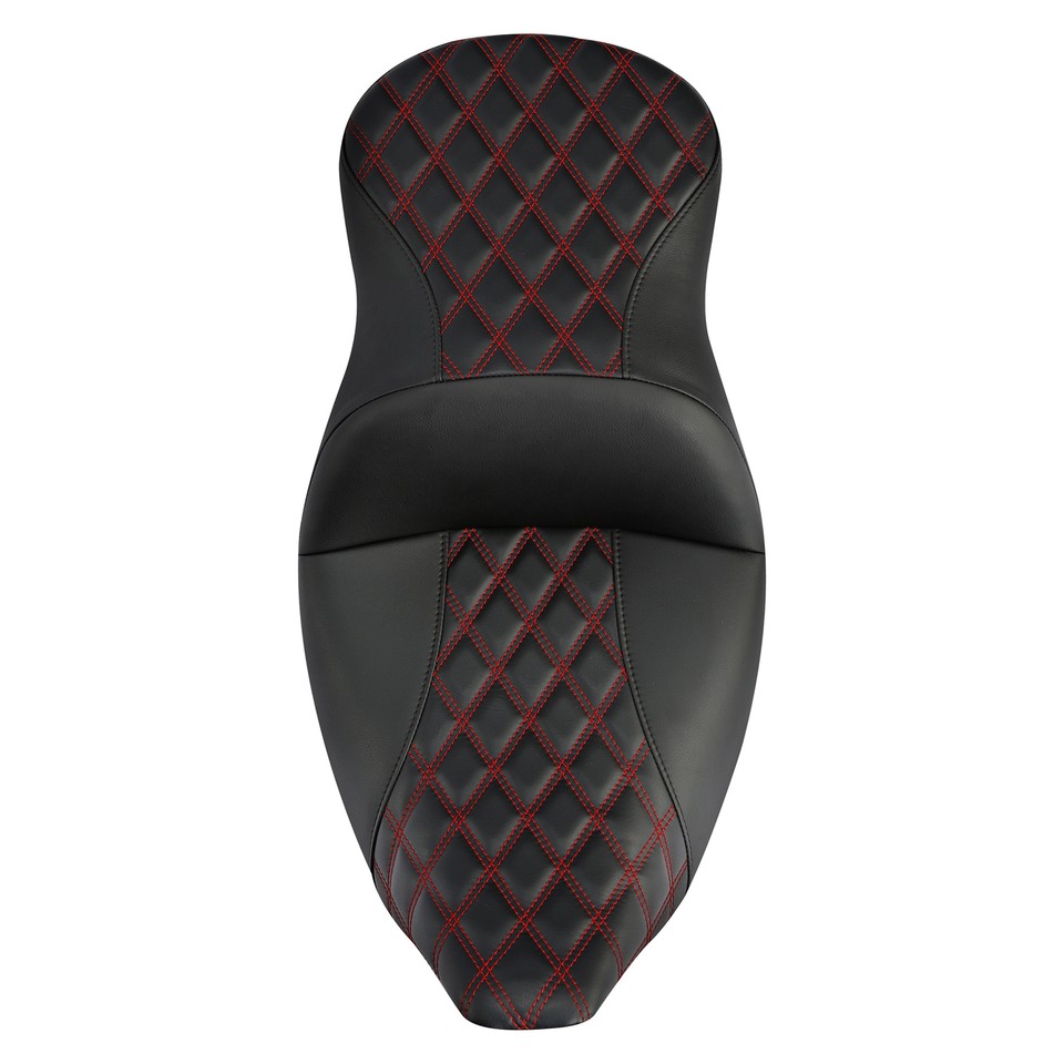 Black+Red Rider Driver Passenger Seat Fit For Harley Touring Road Glide ...