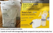 Medela Pump In Style Max Flow Double Electric Breast - NEW SEALED WITH MILK BAGS