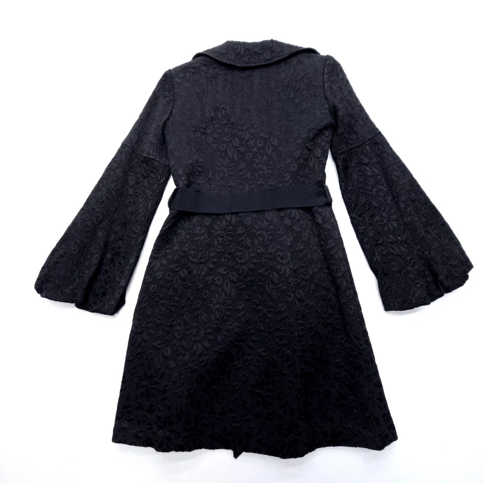 Nanette Lepore Coat Womens 2 Jacquard Gothic Whimsigoth Pinup Witchy 90s Y2K - Image 4 of 4