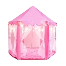 Princess Play Tent for Kids - 55" X 53" with Led Star Lights | Girl Toys | To...