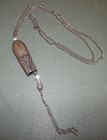 Artisian Hand made Pendant/Necklace made from Silver Plate Flatware 22"long
