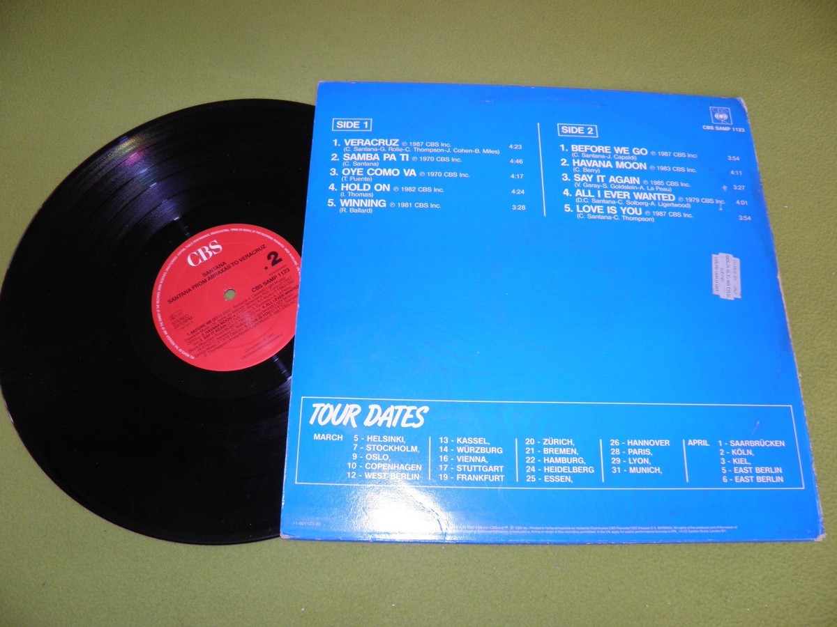 Santana - From Abraxas To VeracruZ RARE Promo 1987 Netherlands CBS