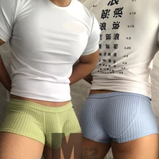 Men's Sexy Underwear Underpants Soft Boxers Shorts Briefs Trunks Button Low Rise
