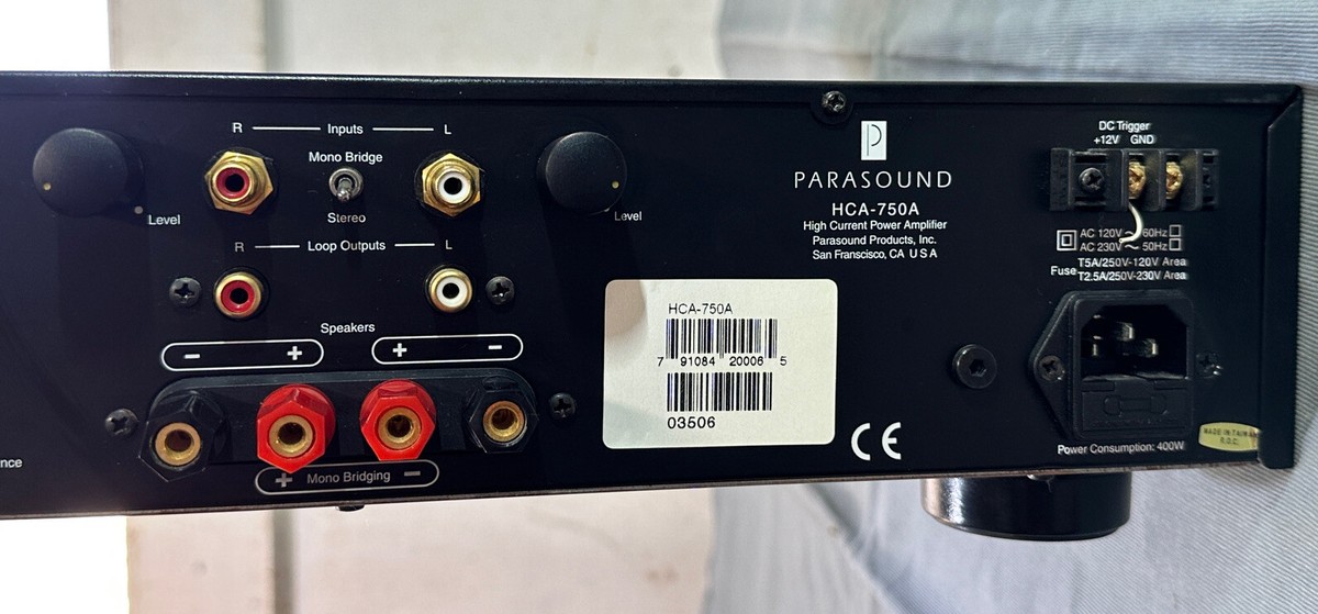 PARASOUND HCA-750A High Current Power Stereo Amplifier Audiophile