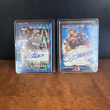2024 Topps Chrome Drew Millas /150 & 2024 Topps Finest Drew Millas /99 autos