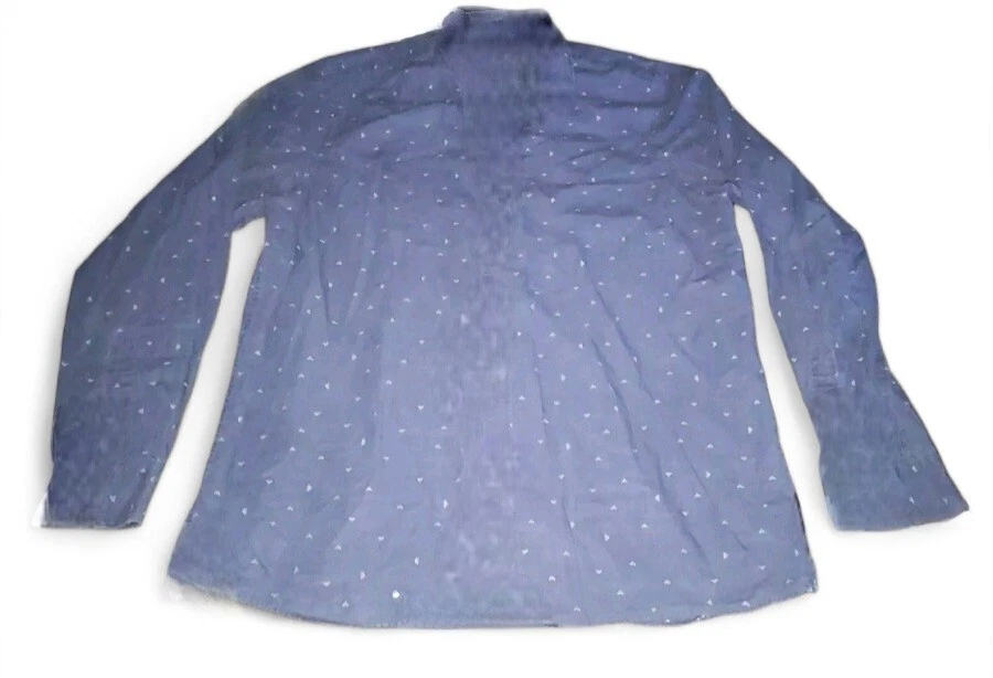 CAMISA DE VESTIR TED BAKER AZUL FLOR ABOTONADA TALLA 6 Foto 2 de 3