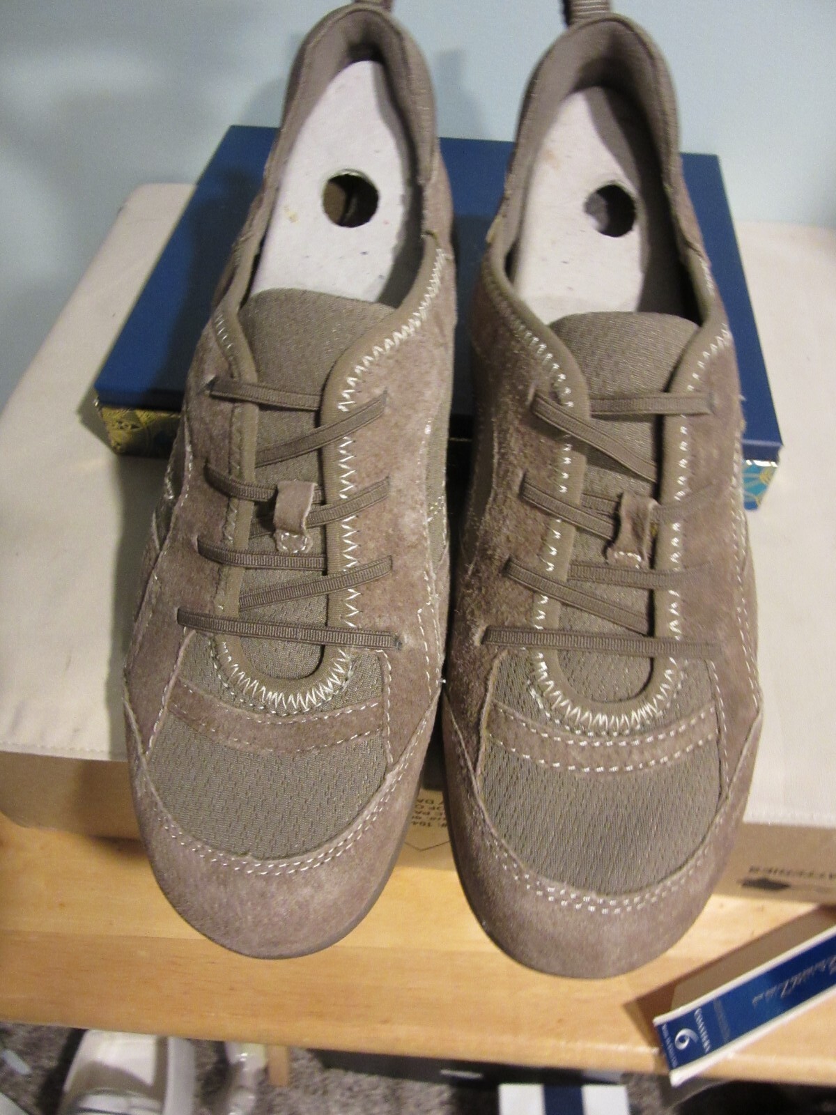 Earth Origins Carly Tan Nubuck Leather SlipOns Wome… Gem