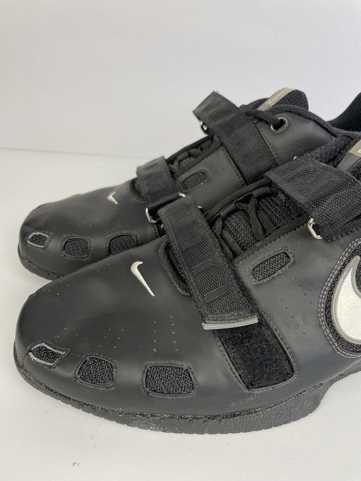 Nike Romaleos 2 Mens Size 16 Powerlifting Shoes Black White Grey 476927-001 image 3
