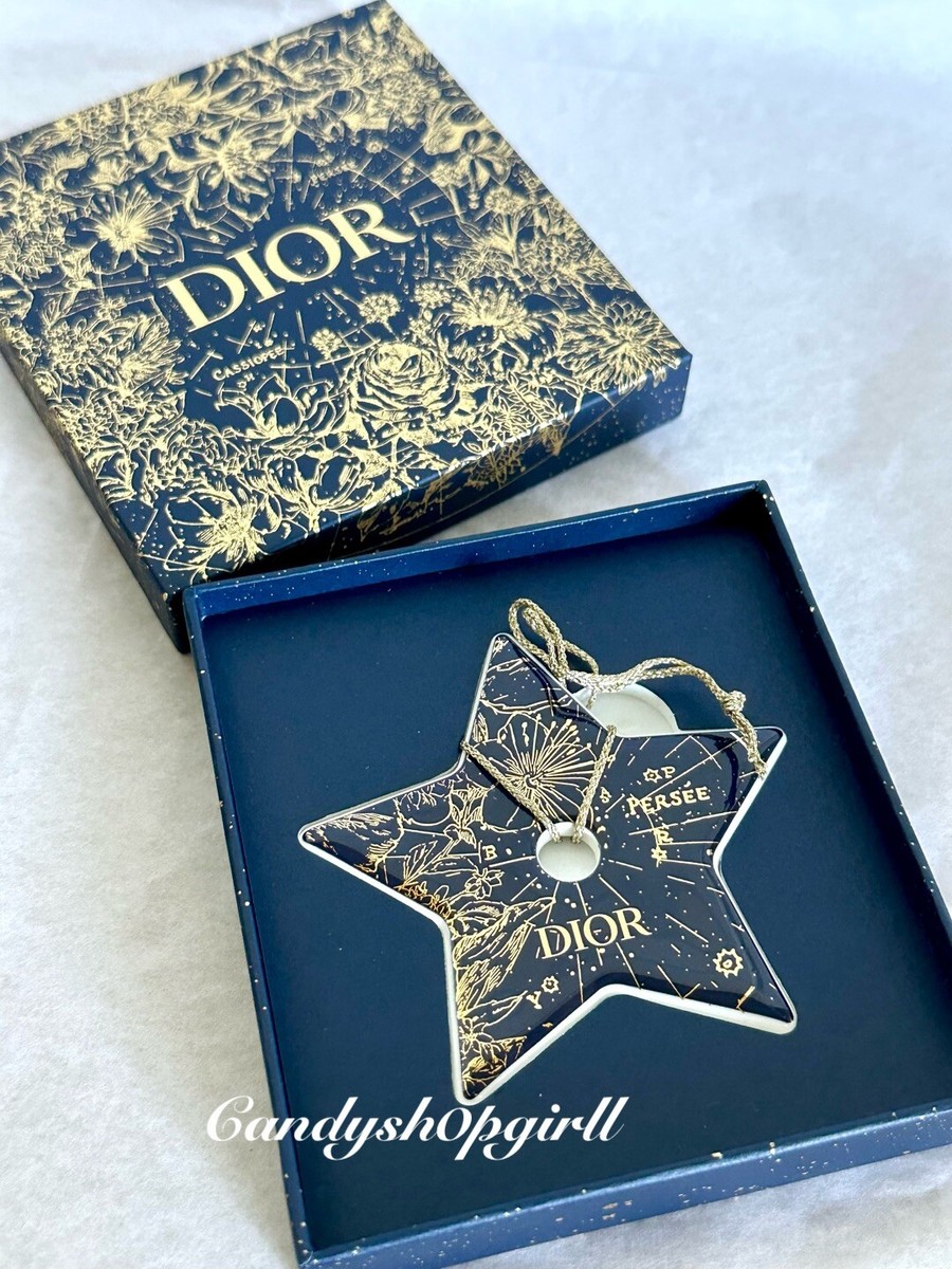 NEW DIOR Ceramic STAR Symbol Holiday Charm Ornament ~ Limited