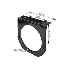 Grote 4357 Mounting Bracket For: 4" Round LED Lamp / Light GM 43572