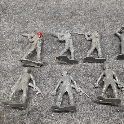MPC WWII Era Toy Soldiers (33), multiple styles gray plastic