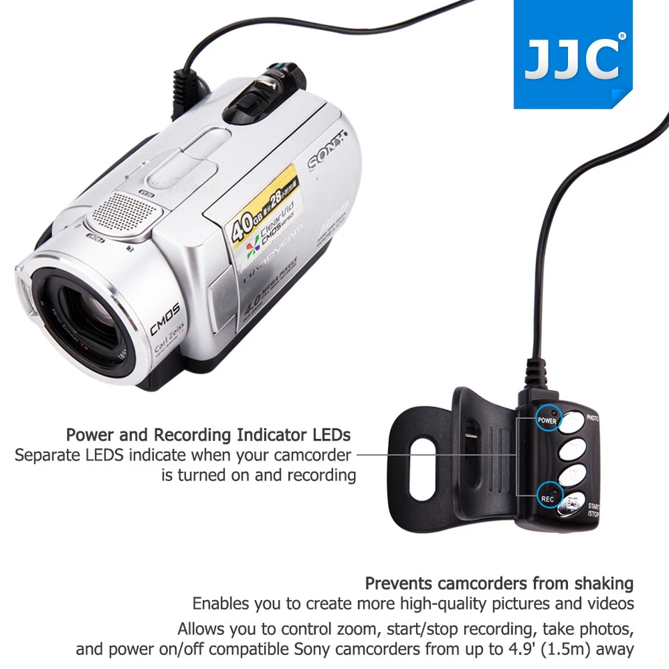 JJC Wired Remote Commander for SONY LANC ACC Socket Handycam Camcorder as RM-VD1 - Image 4 of 4