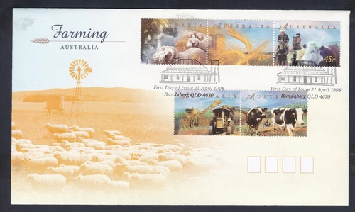 1998 FARMING AUSTRALIA DECIMAL STAMP FIRST DAY COVER #3049