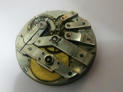 Antique 1800s Auguste Saltzman, running High grade Pocket Watch movement, 