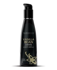 Wicked Aqua Vanilla Bean Flavored Water Based Lube - 4 oz