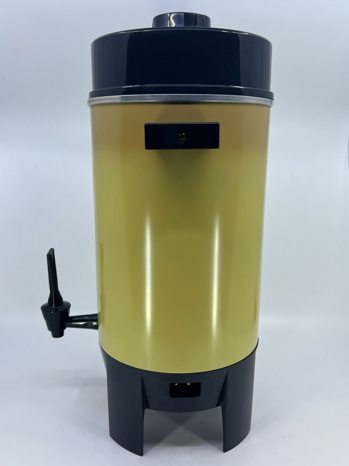 Regal Ware Coffee Percolator Pot Maker 36 cup Harvest Gold Vintage W