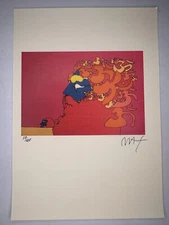 PETER MAX COA Vintage Original Art Print Poster Lithograph Signed Limited 