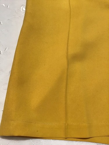 Real Clothes/Saks Fifth Avenue petites giallo 100% seta corto, tg. PS, Cina - Foto 8 di 22