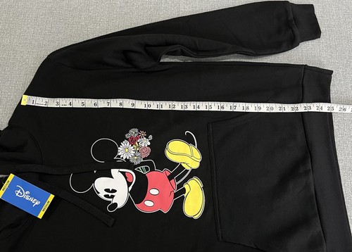Disney Mickey Hoodie Top Womens Medium M Long Sleeve Sweatshirt Pullover New - Picture 7 of 8