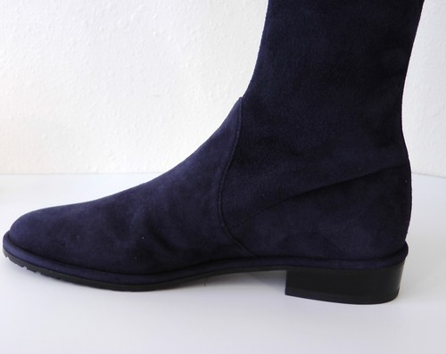 NEW Stuart Weitzman Suede LowLand Over-the-knee Boot Shoe-Small Feet, Navy, US 4 - Picture 16 of 20