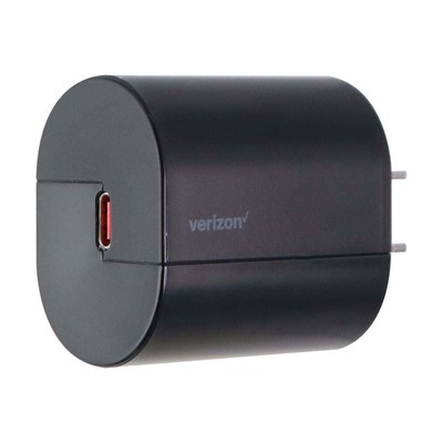 Verizon 30W Fast Charge USB-C Wall charger - Black/Red