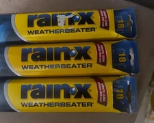 (3) Rain-X WeatherBeater 18" Windshield Wiper Blade Conventional Steel Frame