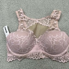 Pink Bra M Bralette Lace Bralette VS Victoria Secret