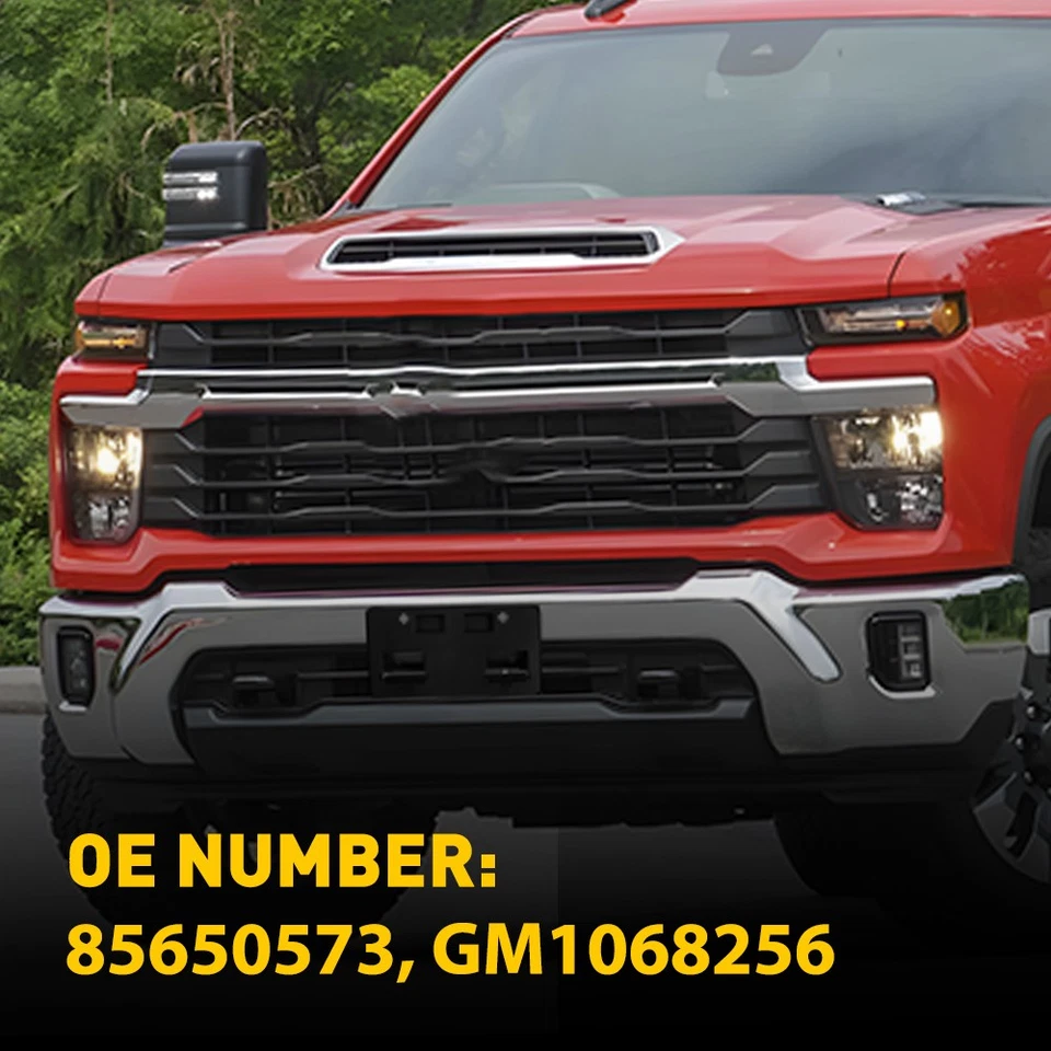 Black Front License Plate Bracket for Chevy Silverado 2500 HD 2024-25 Model 1-5X Foto 4 de 4