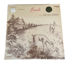 Bambi read by Glynis Johns Vinyl LP 1973 Caedmon TC 1419