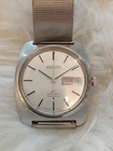 Vintage Seiko Lord Matic 5606-7130 LM 25J Automatic Day Date Watch Runs