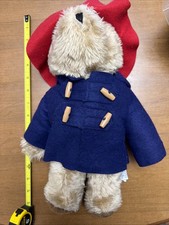 Paddington Bear 1981 Eden Toys Red Hat Vintage 14 Inches Tall