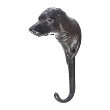 Dog Head Key Hook - Cast Iron Wall Mounted Hanger for Keys, Bathrobe, Towels,...