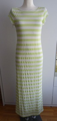 grün-weiß gestreiftes Maxikleid von Sharagano, Größe S - NEU