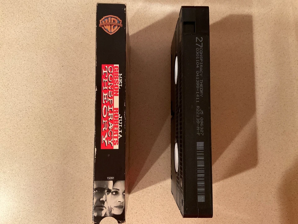 Conspiracy Theory (VHS, 1997) Mel Gibson, Julia Roberts Foto 3 de 3