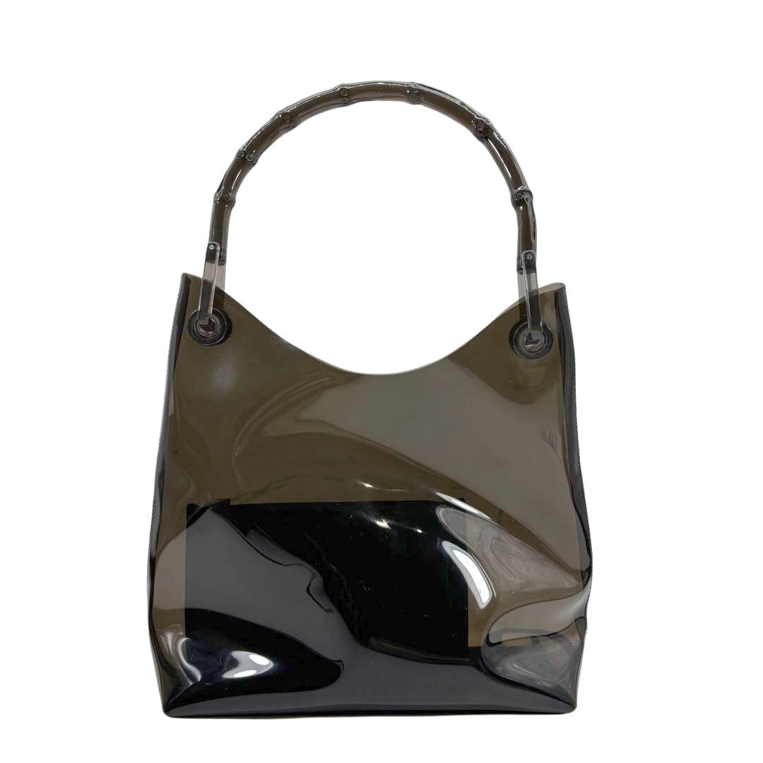 GUCCI Bamboo Vinyl One Shoulder Bag 960821