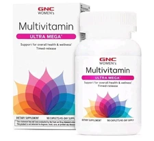 GNC Women’s Multivitamin ULTRA MEGA 90 Caplets Expiration: 01/2026