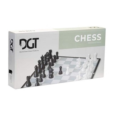 DGT Modern Staunton Chess Set Folding Board with Extra Queens