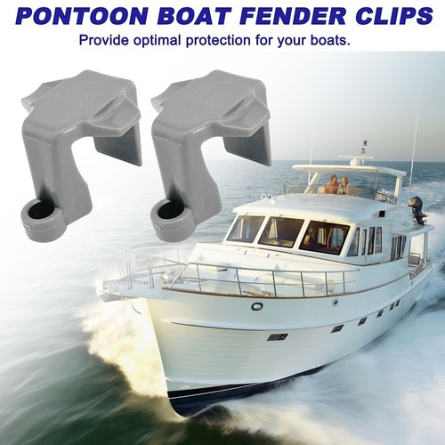 Convenient Attachment Solution for Boat Fenders Square Rail Clips Pack of 4 - Picture 8 of 12