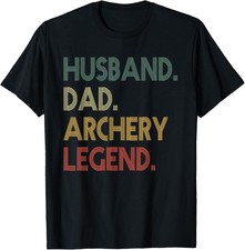 Mens husband Dad Archery legend for Archer Bow Hunter fathers day T-Shirt Gift f