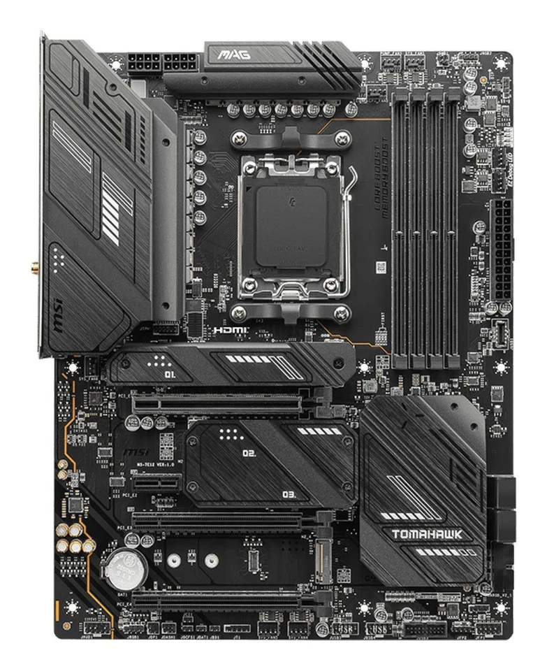 MSI MAG X670E TOMAHAWK WIFI Motherboard AMD X670 Sockel AM5 ATX DDR5 Wi-Fi 6E 2. - Imagen 2 de 4
