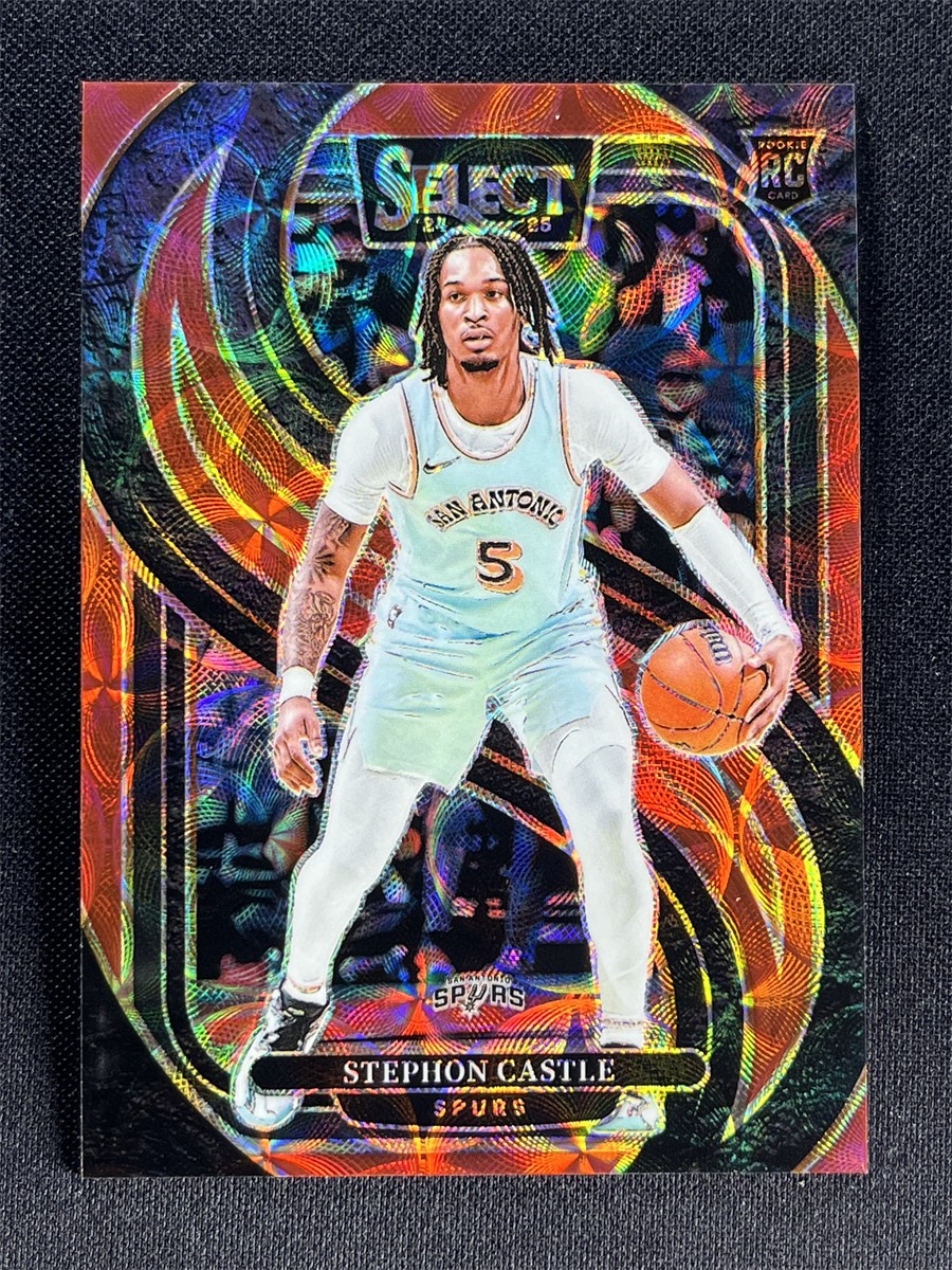 2024-25 Panini Select Stephon Castle #175 Premier Level Red Scope Rookie RC /249