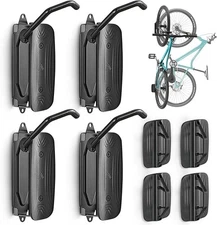 monTEK Swivel Bike Wall Mount Vertical Rack 66lbs 4 PACK Cycling