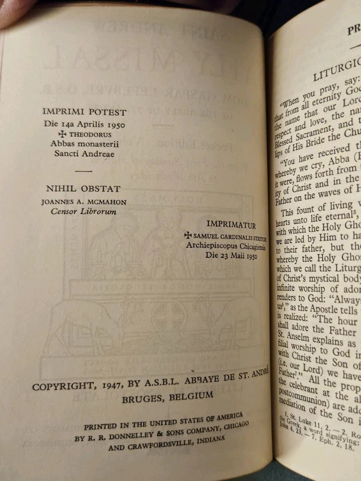Dom Gaspar Lefebvre SAINT ANDREW DAILY MISSAL 4 тома комплект черная кожа 1-е издание - Изображение 4 из 4