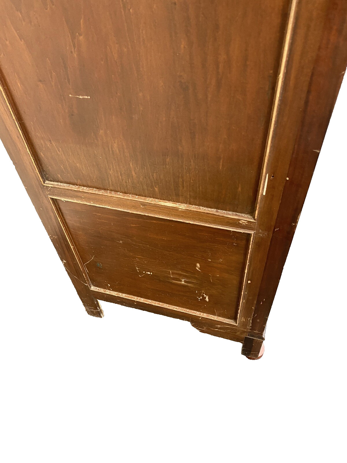 65175  Antique Mahogany Corner China Cabinet Curio