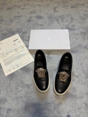 Original Versace Slipper mit Medusa-Emblem   hervorragender Zustand