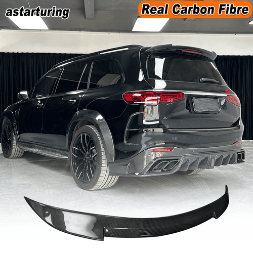 Alerón de ventana de techo trasero de carbono real para Mercedes Benz X167 GLS63 2021-2025 - Imagen 1 de 11