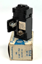 Pushmatic P115 15 Amp 1 Pole Circuit Breaker Bulldog Type P 120V NEW RUST
