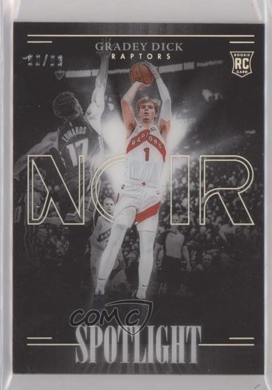 2023-24 Panini Noir Spotlight 90/99 Gradey Dick #16 5xh